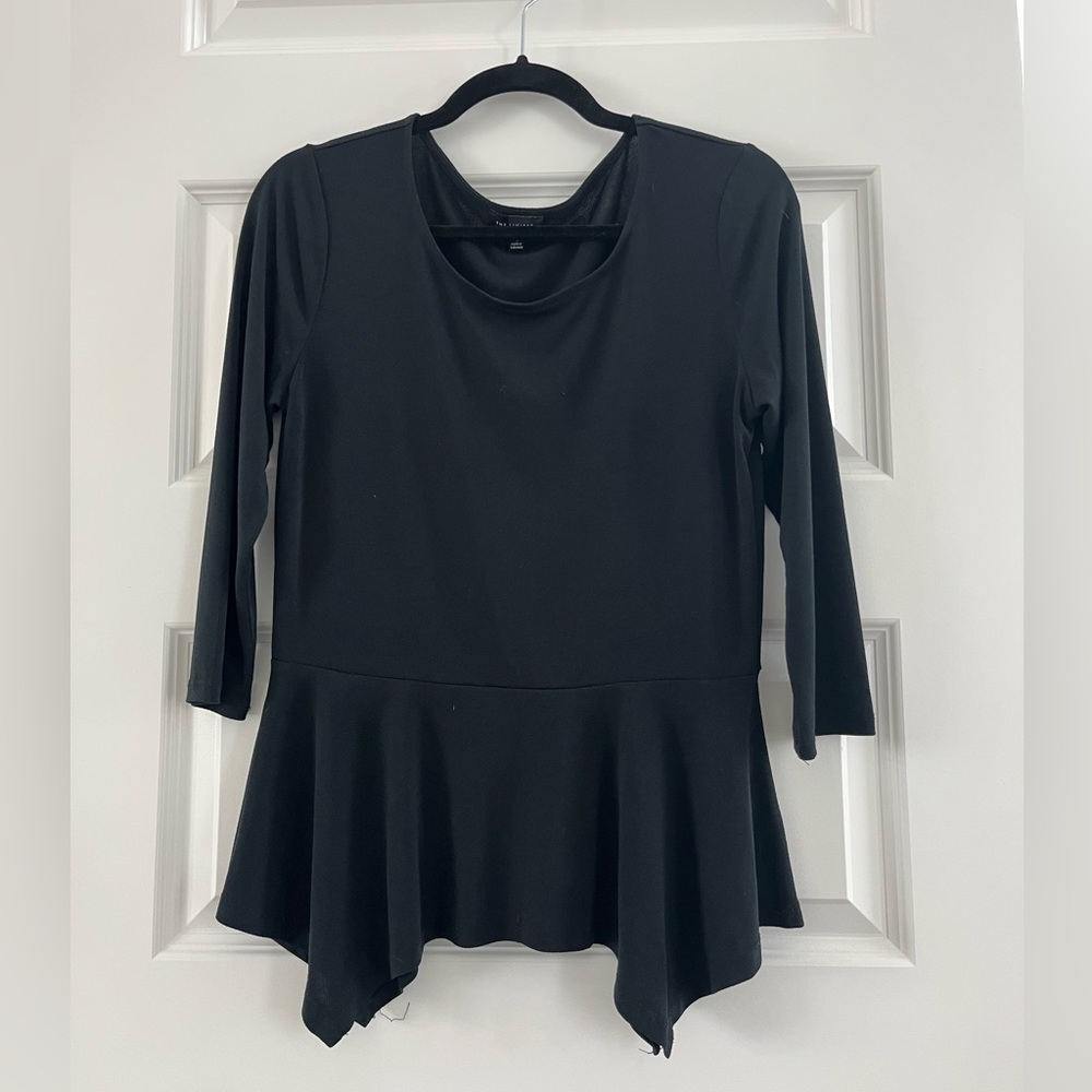 The Limited Black Peplum Top
